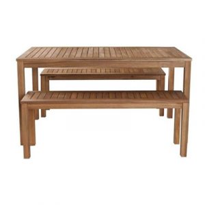 Wooden Bench Setting3